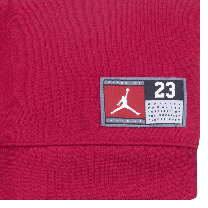 Jordan HBR Fleece Red Pullover Hoodie (Big Kids)