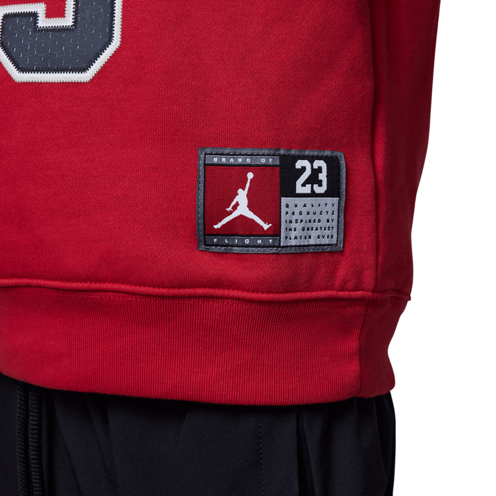 Jordan HBR Fleece Red Pullover Hoodie (Big Kids)