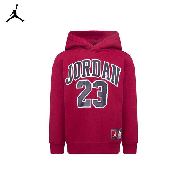Jordan HBR Fleece Red Pullover Hoodie (Little Kids)