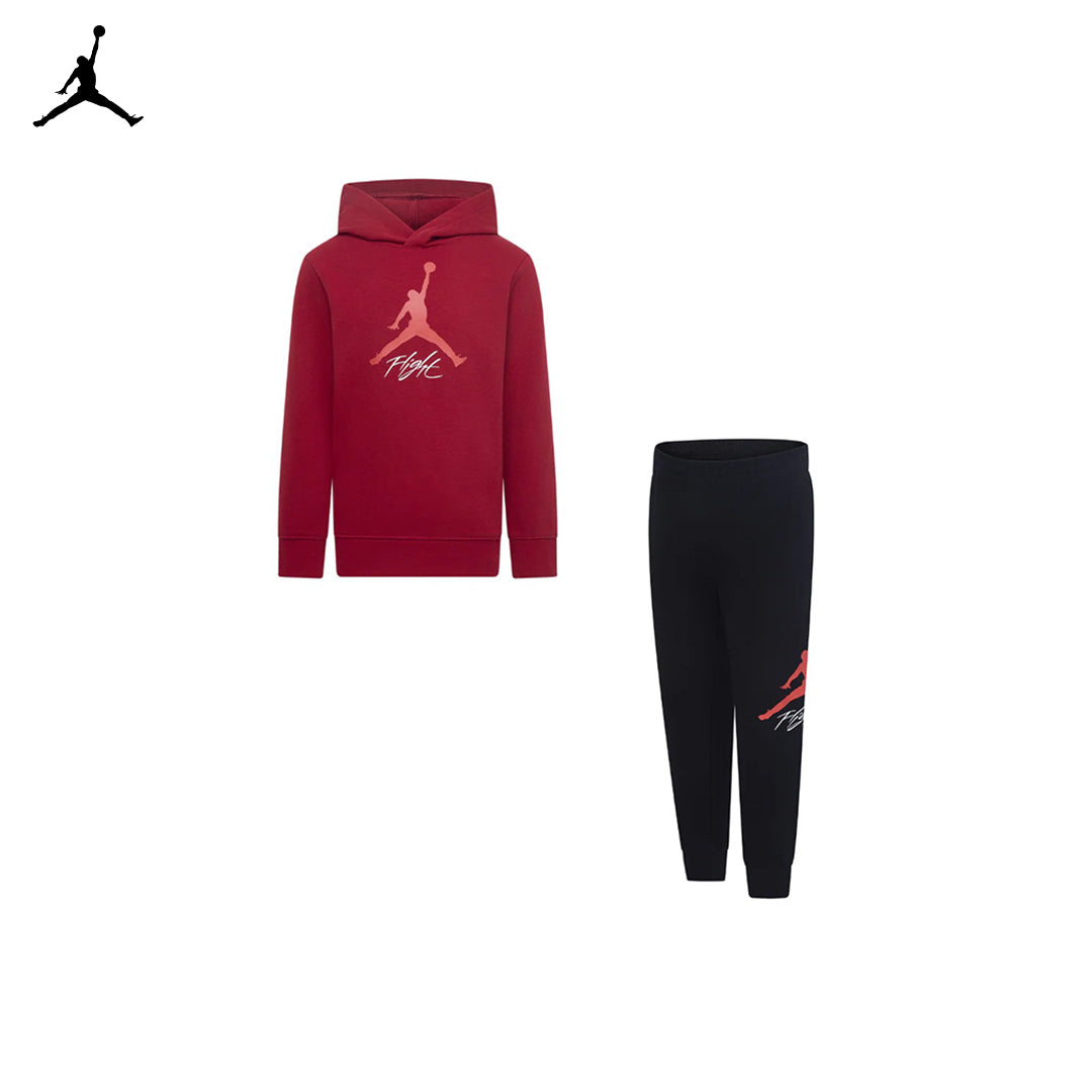 Jordan Boys 2-Piece Jumpman Flight Hoodie Joggers Set (Little