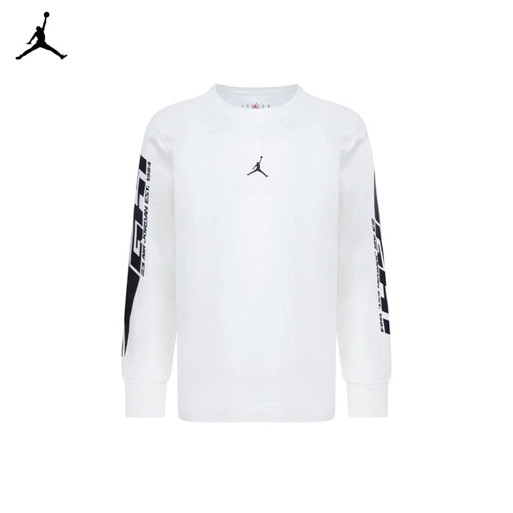 Jordan Boys MVP Flight Long Sleeve Tee Sail (Little Kids)