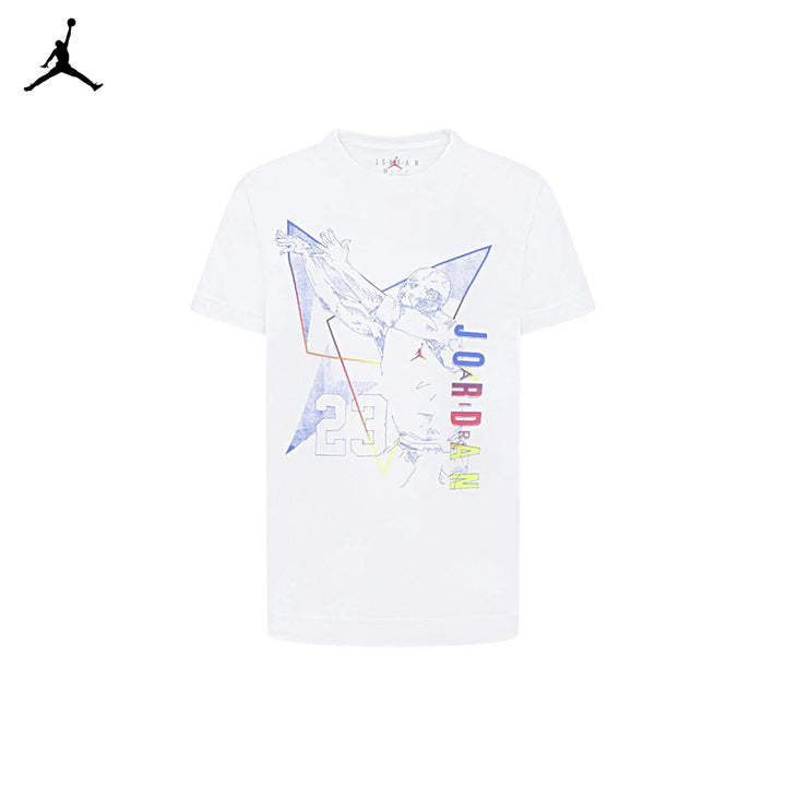 Jordan Boys Collect Em All 23 White T-Shirt (Little Kids)