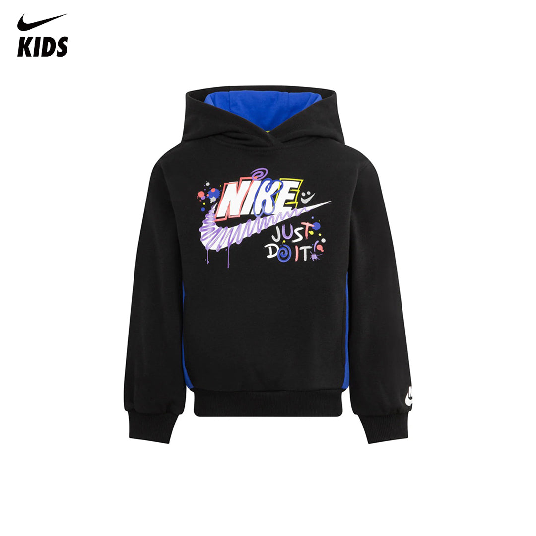 Nike Boys Sportswear Express Yourself Black Hoodie (Little Kids)