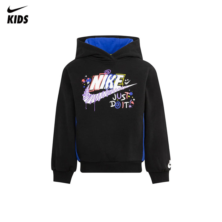 Nike Boys Sportswear Express Yourself Black Hoodie (Little Kids)