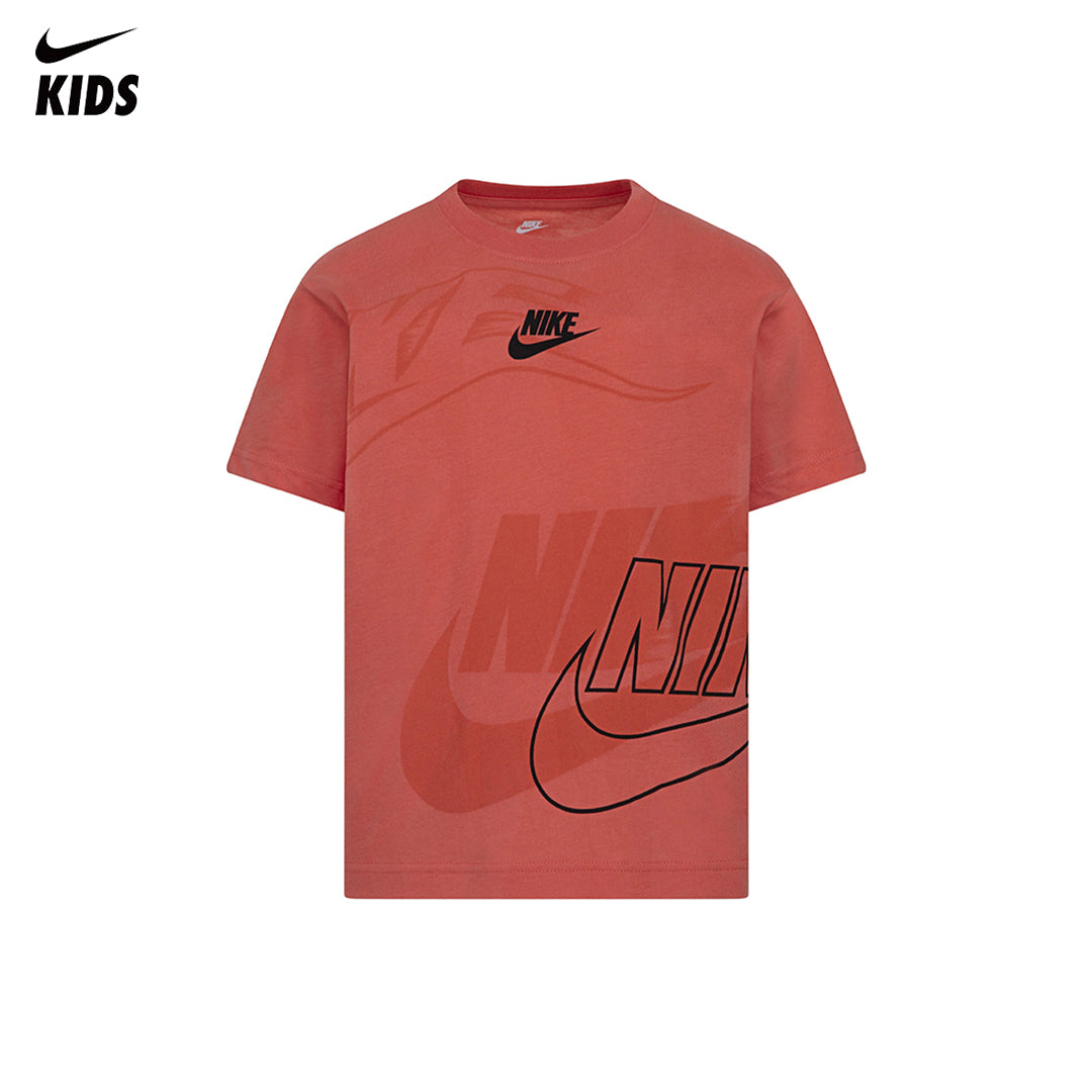 Nike Boys On The Move Orange T-Shirt (Little Kids)