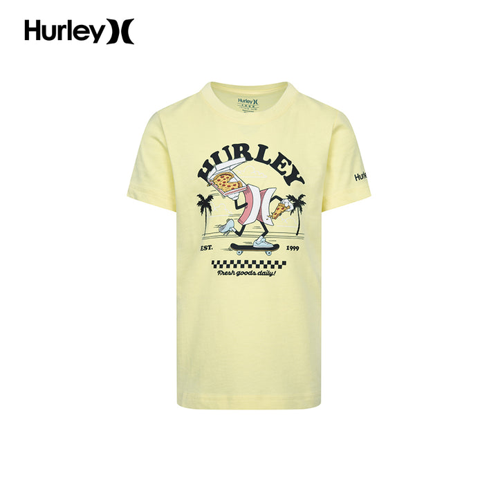 Hurley Boys Fresh Goods Yellow T-Shirt (Little Kids)