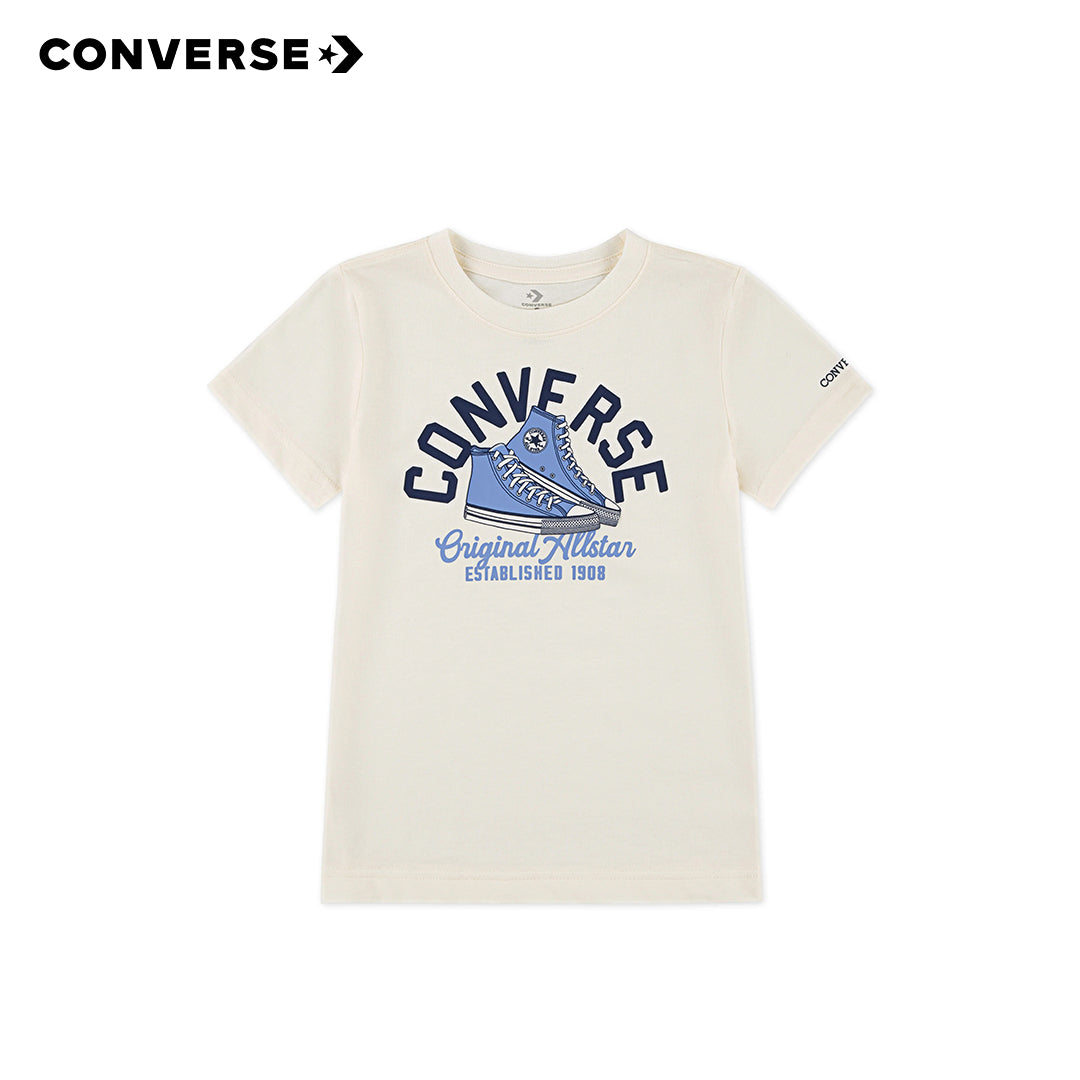 Converse Boys Retro Remix Sneaker Arc White T-Shirt (Little Kids)
