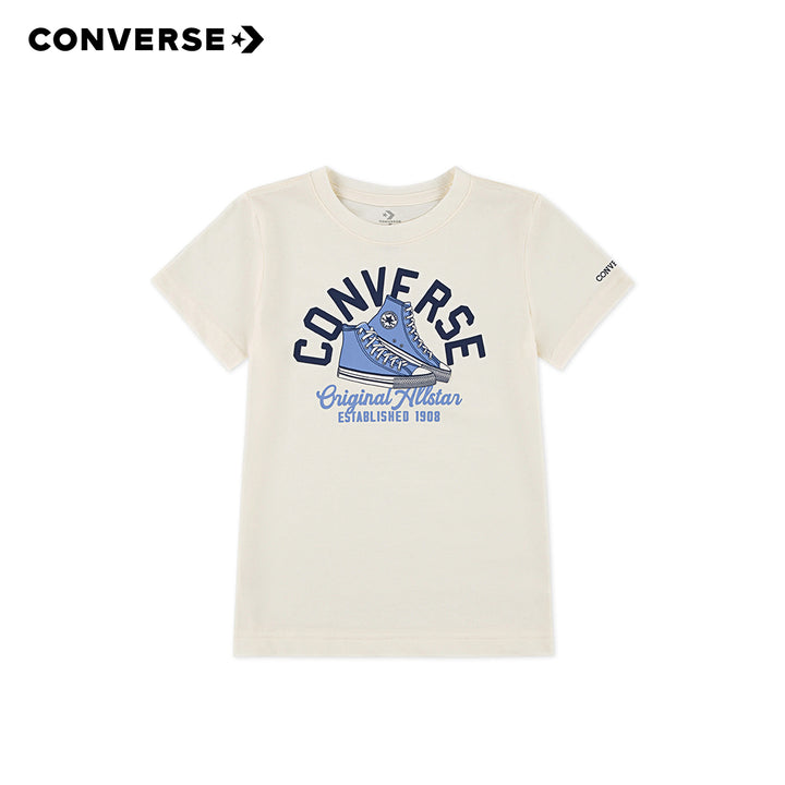 Converse Boys Retro Remix Sneaker Arc White T-Shirt (Little Kids)