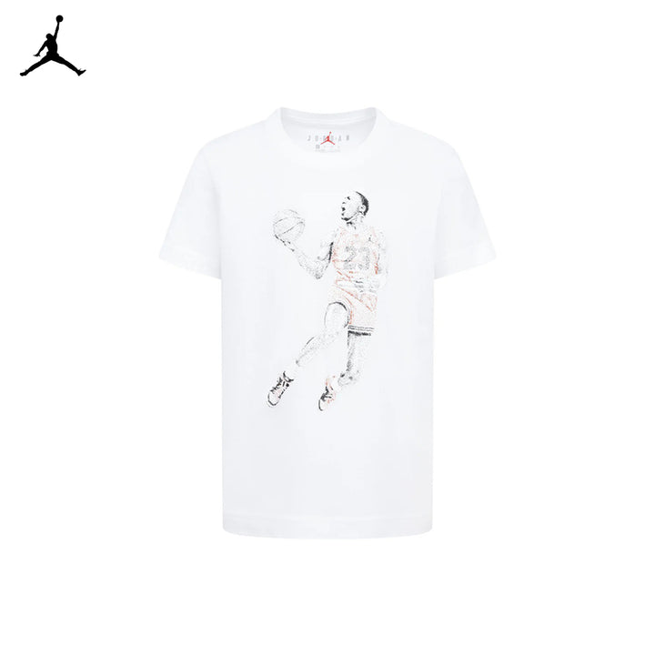 Jordan Boys Air Jordan Dots White T-Shirt (Big Kids)