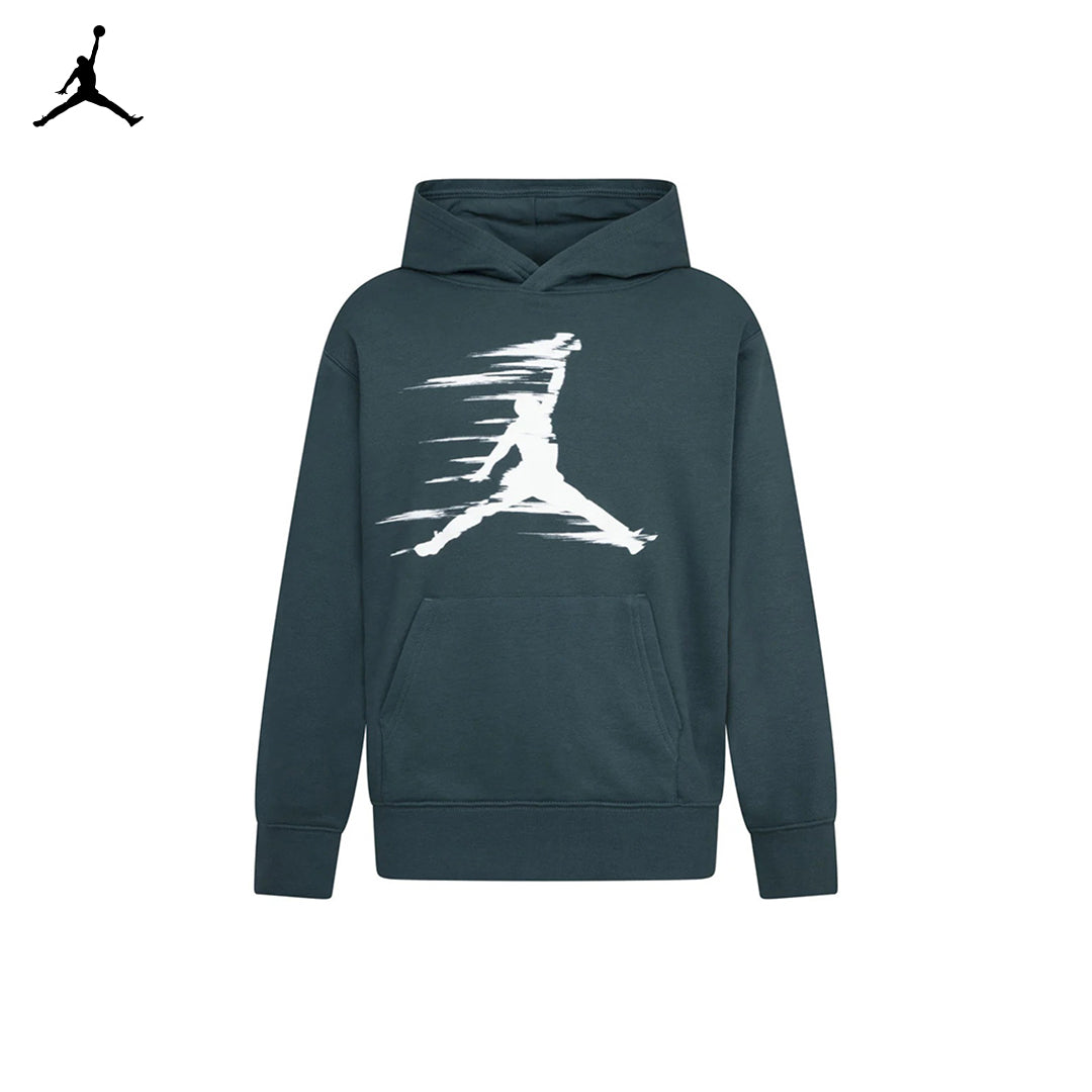 Jordan Boys MJ Flight MVP Green Pullover Hoodie (Big Kids)