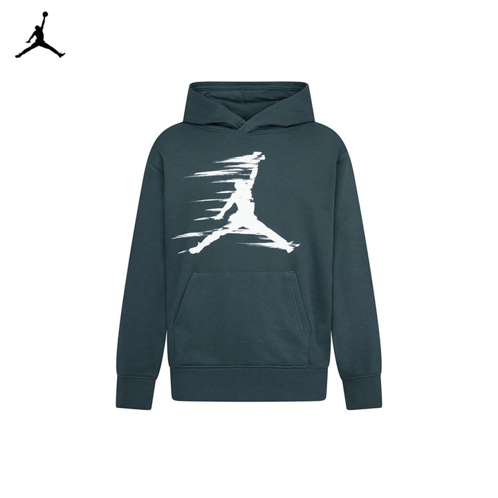Jordan Boys MJ Flight MVP Green Pullover Hoodie (Big Kids)