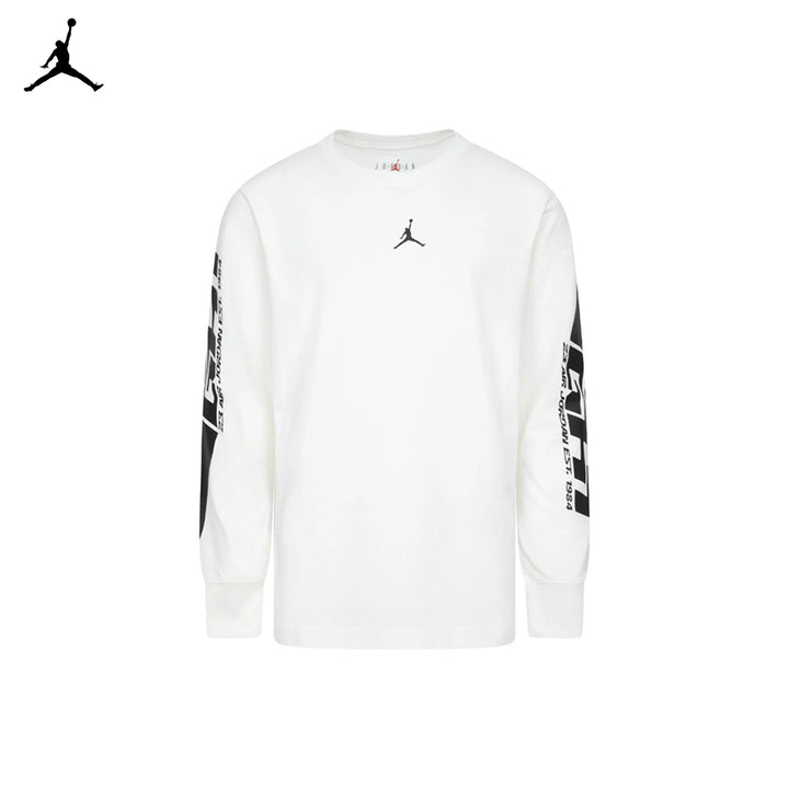 Jordan Boys MVP Flight Long Sleeve Tee Sail (Big Kids)
