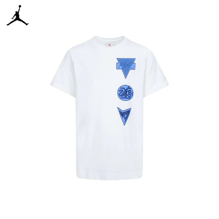 Jordan Boys See Me Shine White T-Shirt (Big Kids)