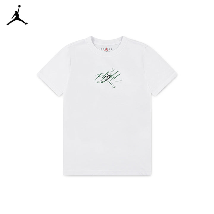 Jordan Boys Flight Haze White T-Shirt (Big Kids)