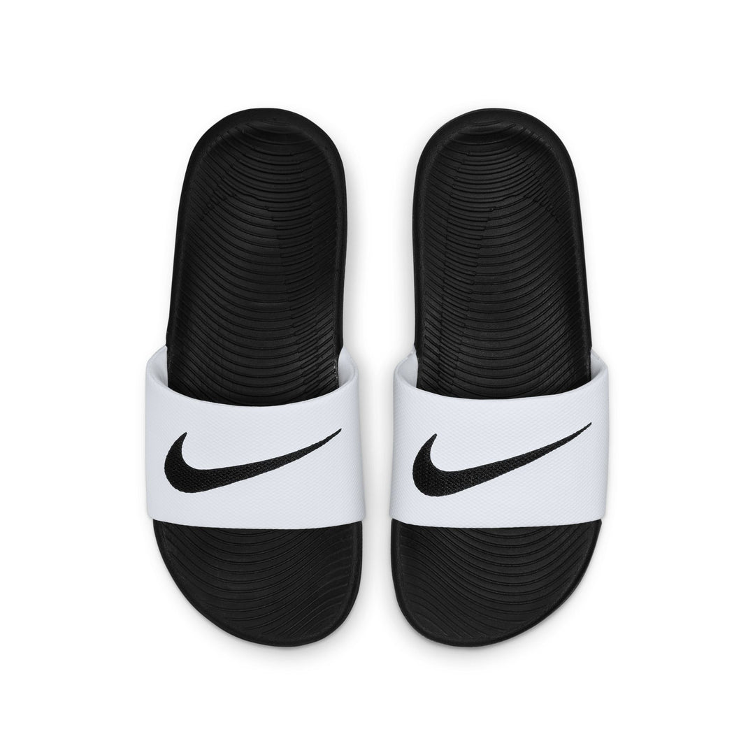 Nike Kawa Slides White Sandals (Little Kids)