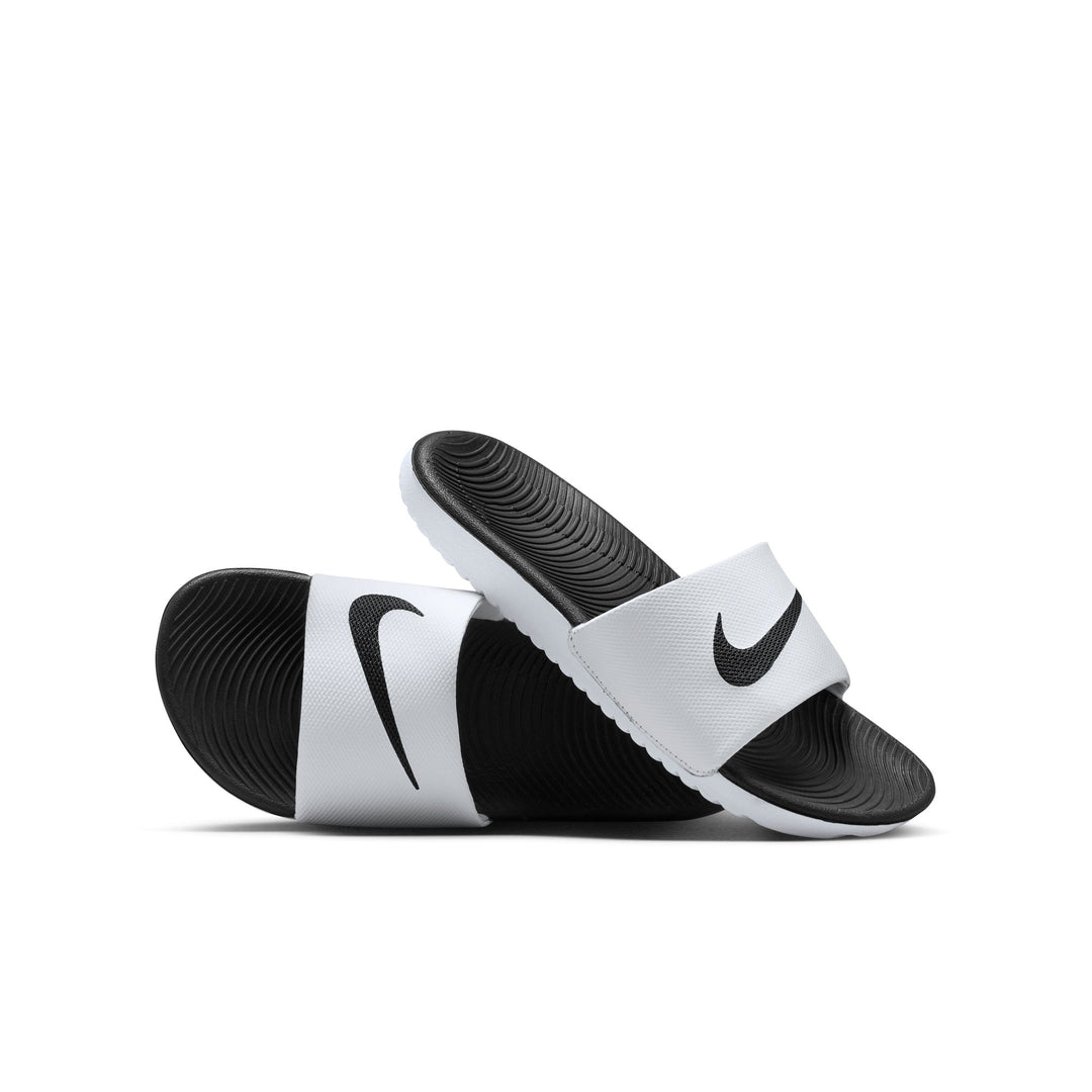 Nike Kawa Slides White Sandals (Little Kids)