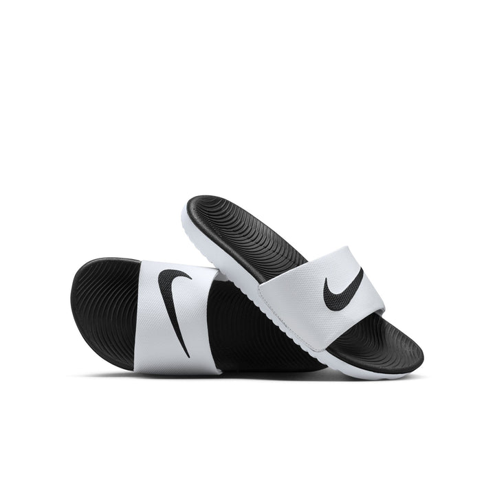 Nike Kawa Slides White Sandals (Little Kids)