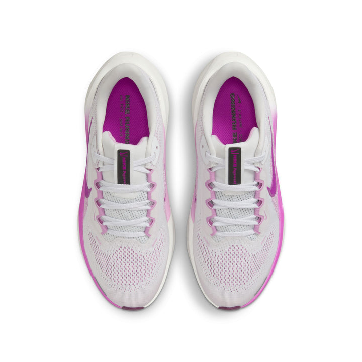 Nike Pegasus 41 White & Hyper Violet Sneakers (Big Kids)