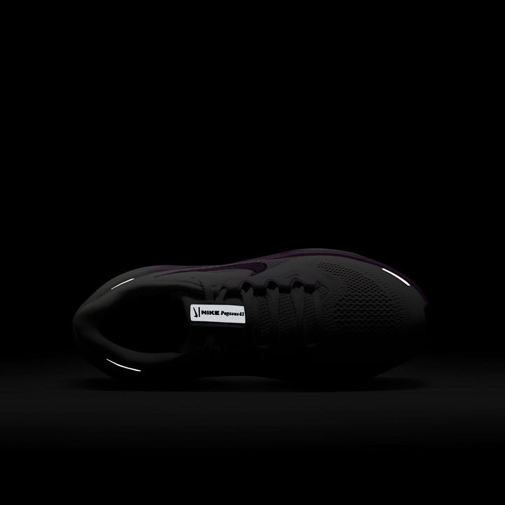 Nike Pegasus 41 White & Hyper Violet Sneakers (Big Kids)