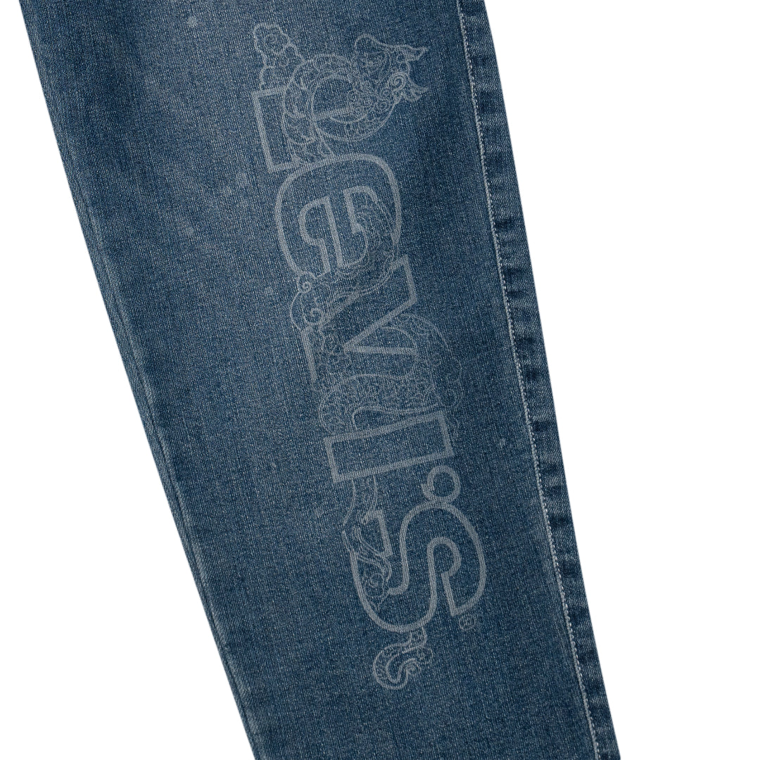 Levi's CNY Woven Denim Princess Blue (Big Kids)
