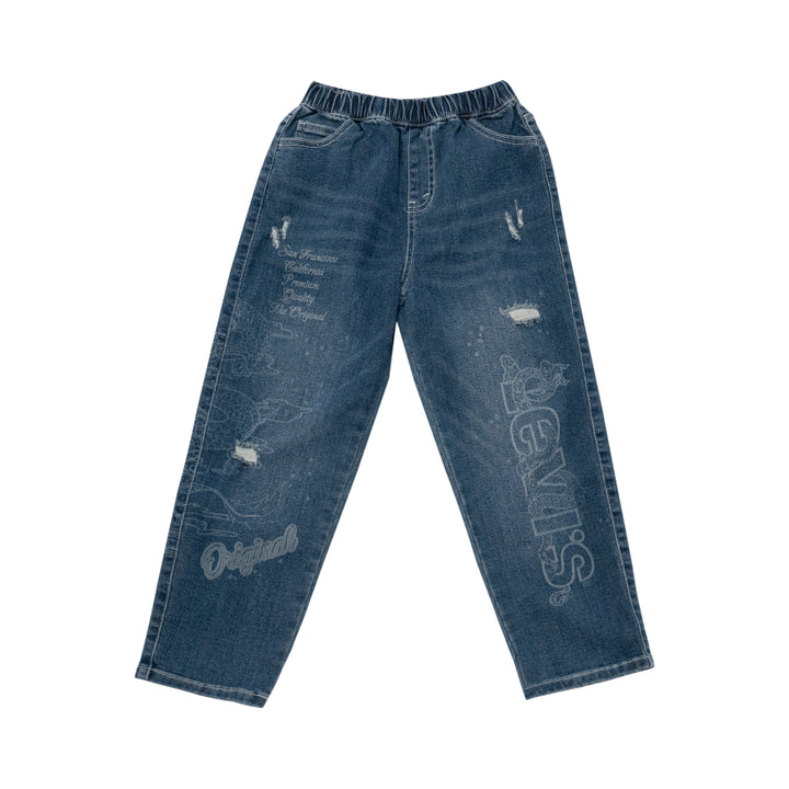 Levi's CNY Woven Denim Princess Blue (Big Kids)