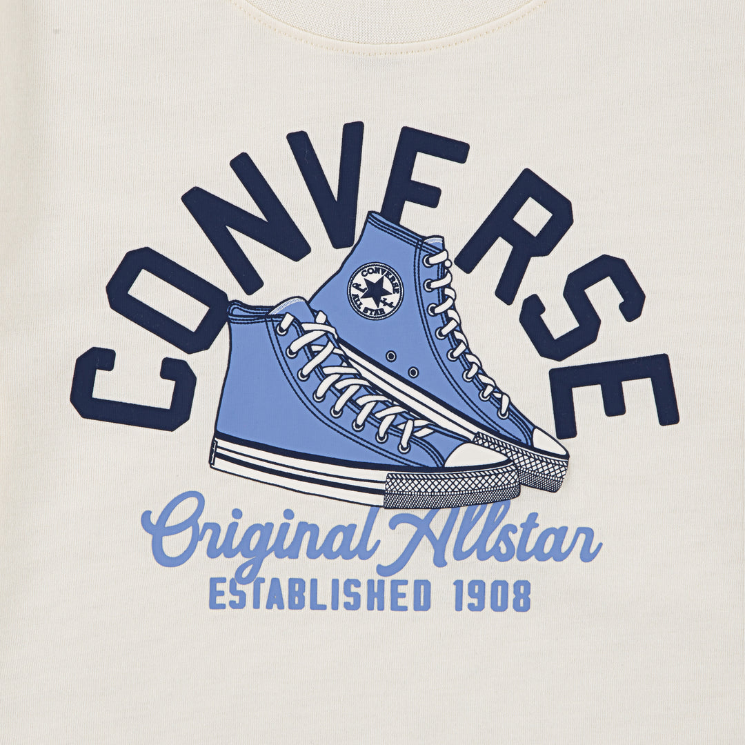 Converse Boys Retro Remix Sneaker Arc White T-Shirt (Little Kids)