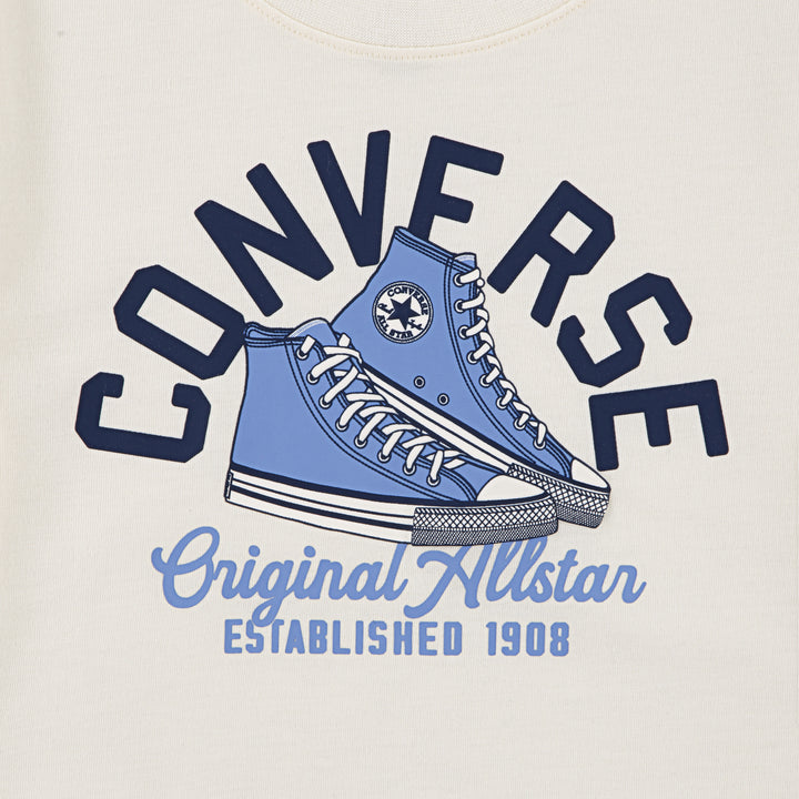 Converse Boys Retro Remix Sneaker Arc White T-Shirt (Little Kids)