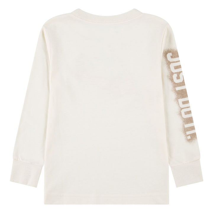 Nike Boys Powder Play Beige Long Sleeve T-Shirt (Toddler)