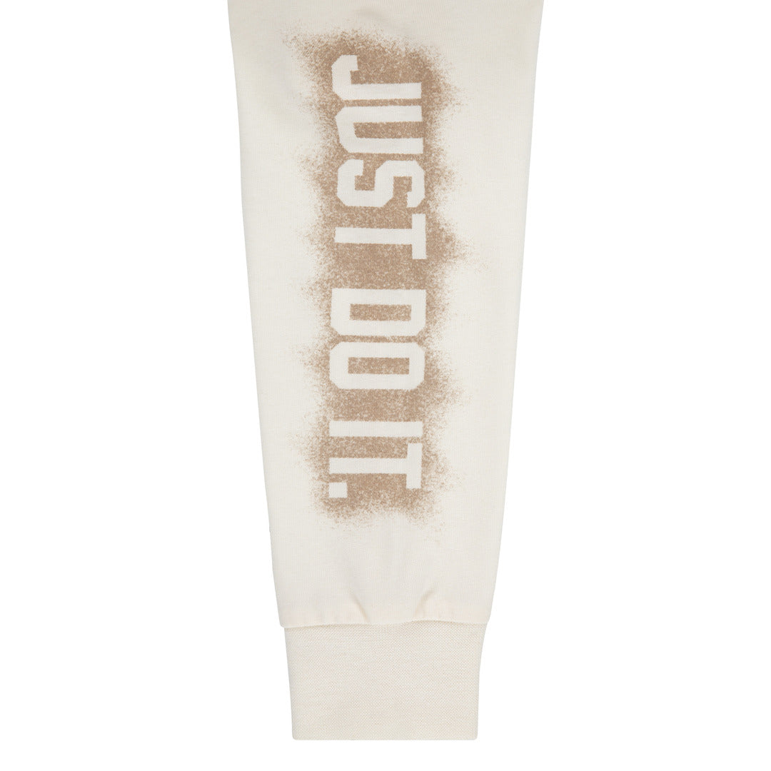 Nike Boys Powder Play Beige Long Sleeve T-Shirt (Toddler)