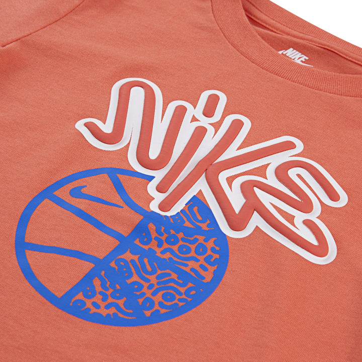 Nike Boys Basketball Handstyle Orange T-Shirt (Toddler)