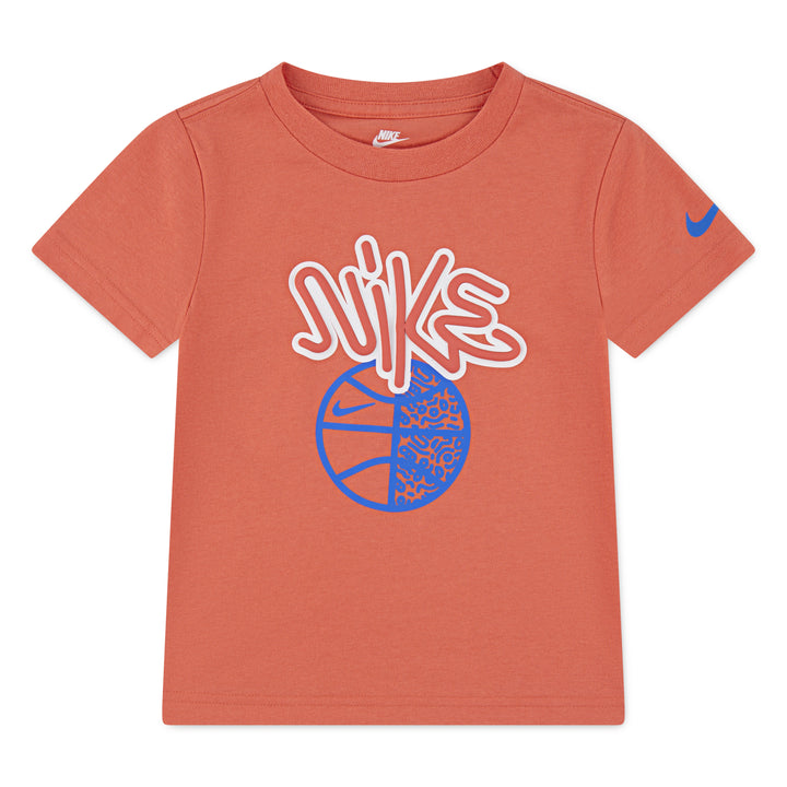 Nike Boys Basketball Handstyle Orange T-Shirt (Toddler)