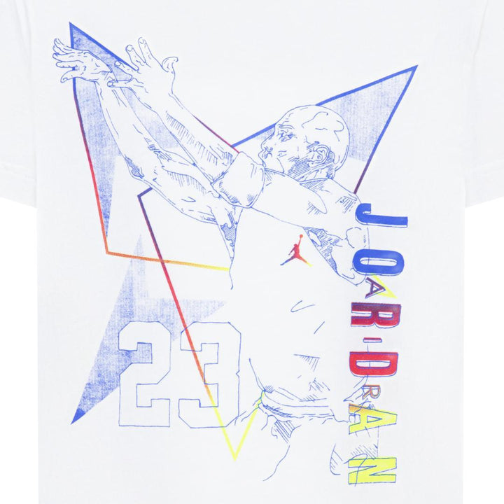 Jordan Boys Collect Em All 23 White T-Shirt (Little Kids)