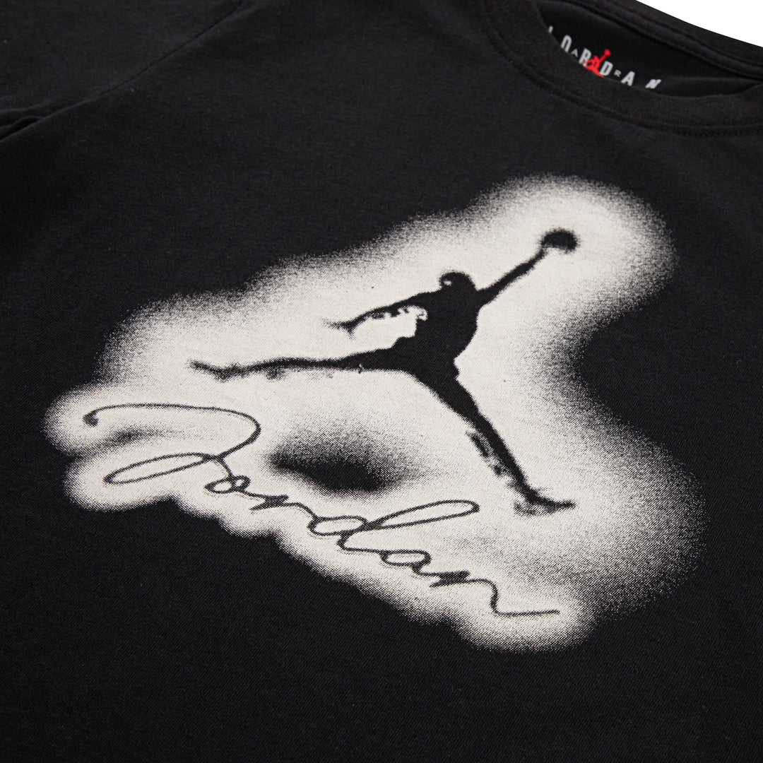 Jordan Boys MVP Airbrushed Black T-Shirt (Little Kids)