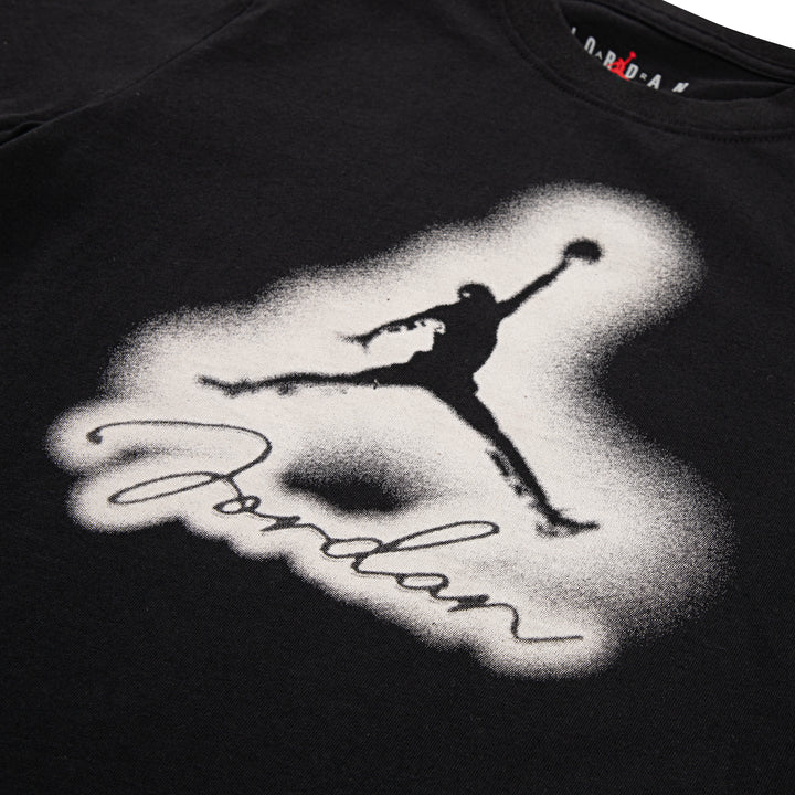 Jordan Boys MVP Airbrushed Black T-Shirt (Little Kids)