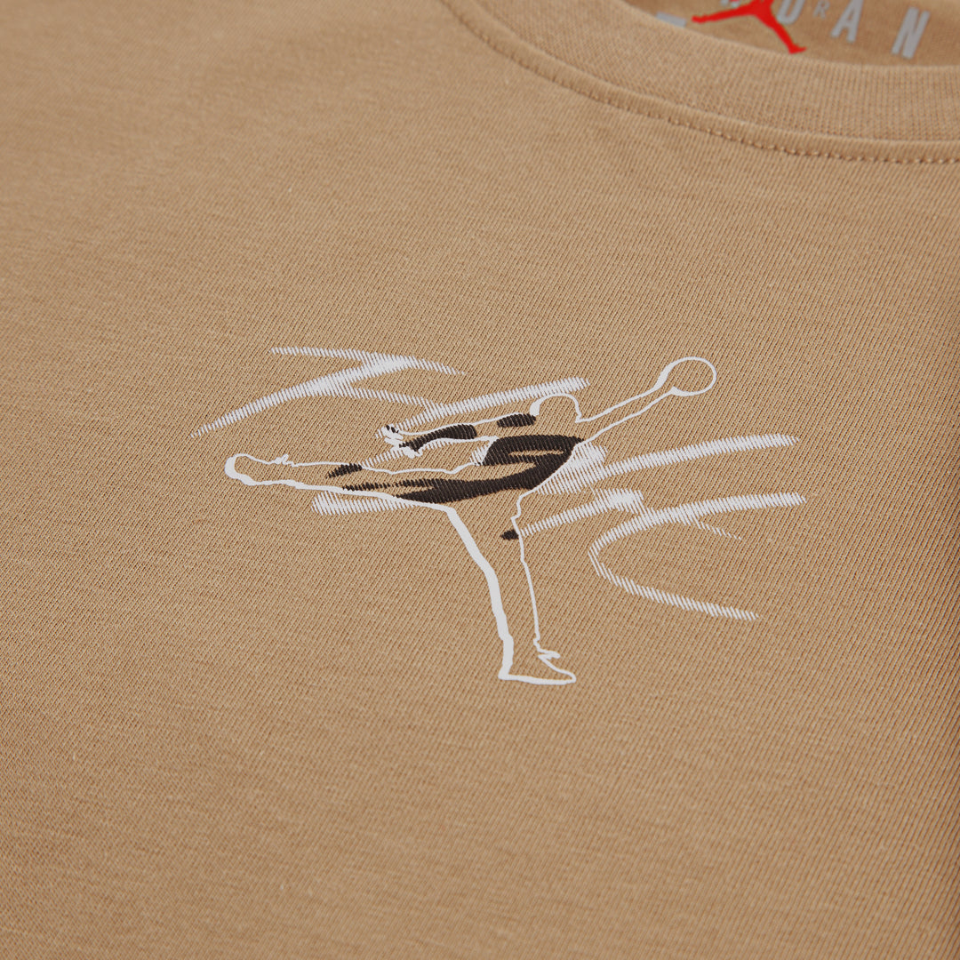 Jordan Boys Flight Haze Brown T-Shirt (Little Kids)