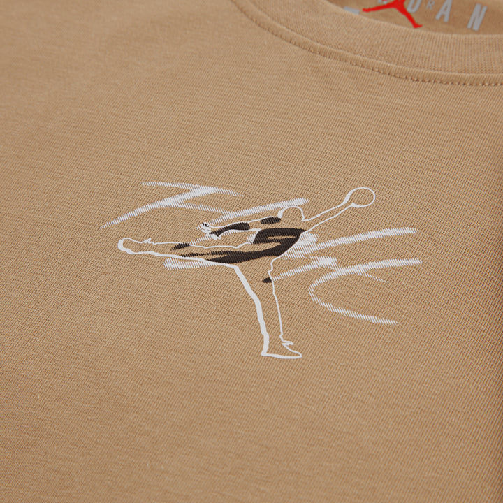 Jordan Boys Flight Haze Brown T-Shirt (Little Kids)