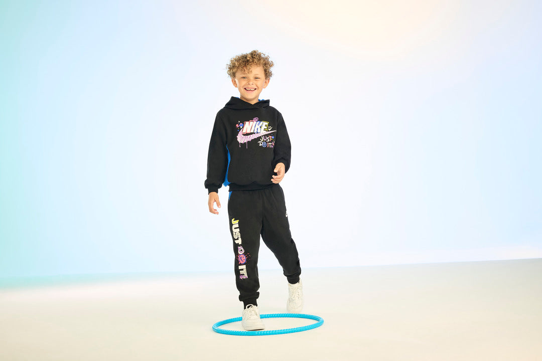 Nike Boys Sportswear Express Yourself Black Hoodie (Little Kids)