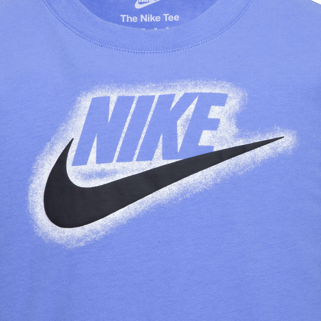 Nike Boys Powder Play Long Sleeve Blue T-Shirt (Little Kids)