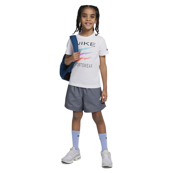 Nike Boys Sportswear Swoosh White T-Shirt (Little Kids)
