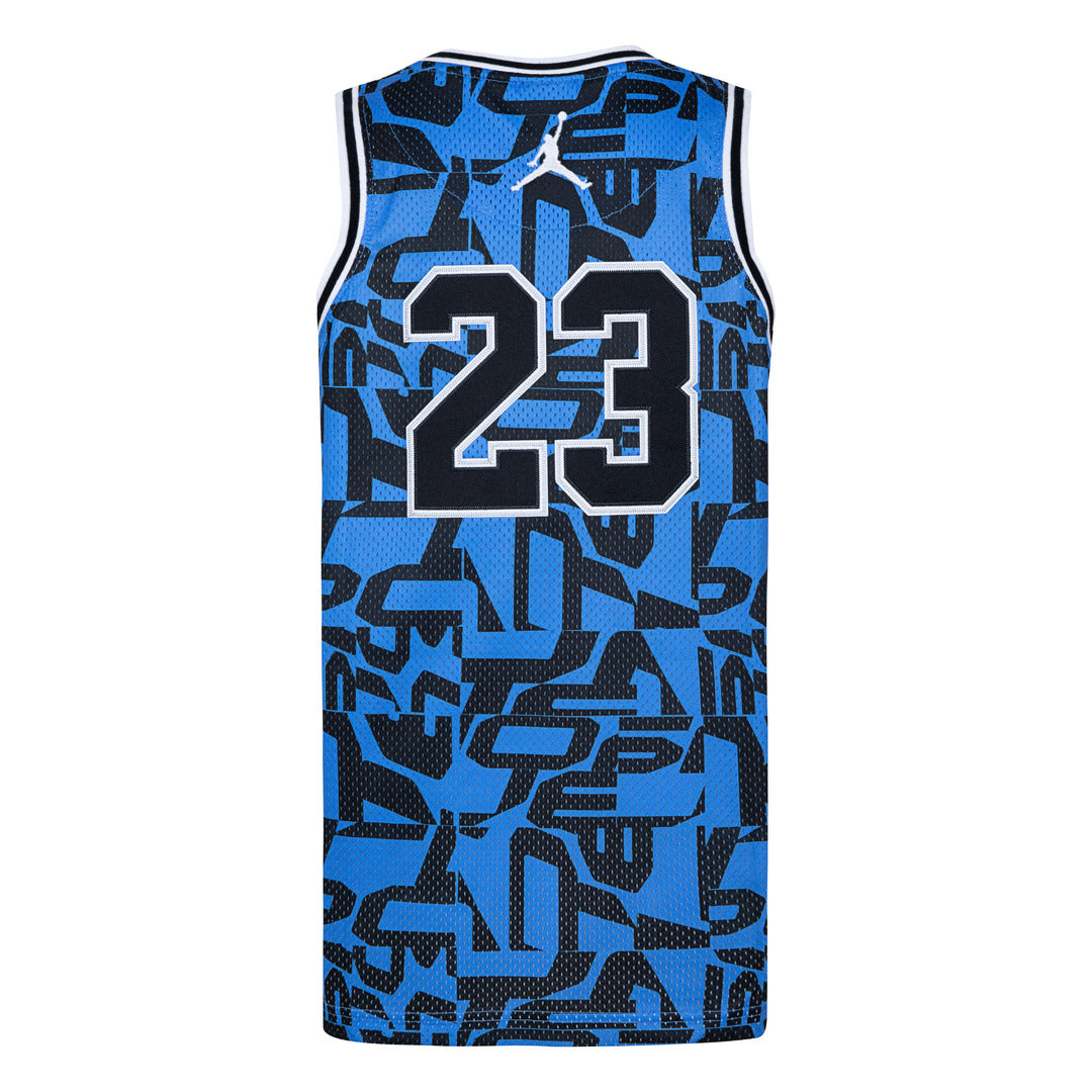 Jordan 23 AOP Blue Printed Tank Top Jersey (Big Kids)