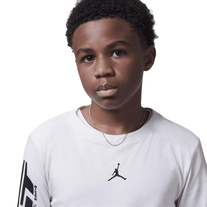 Jordan Boys MVP Flight Long Sleeve Tee Sail (Little Kids)