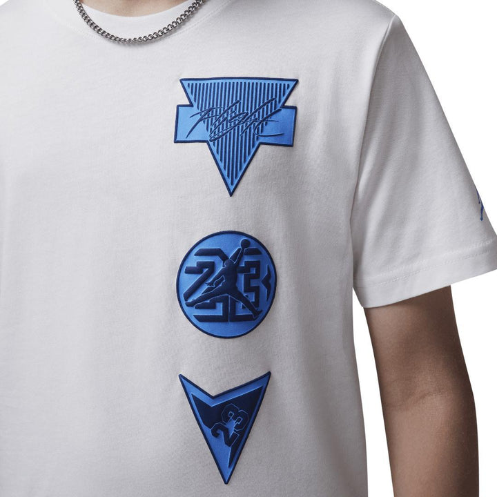 Jordan Boys See Me Shine White T-Shirt (Big Kids)