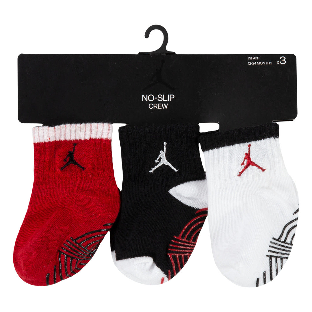 Jordan 3-Pack AJ1 Non-Slip Grip Crew Socks (Infant)