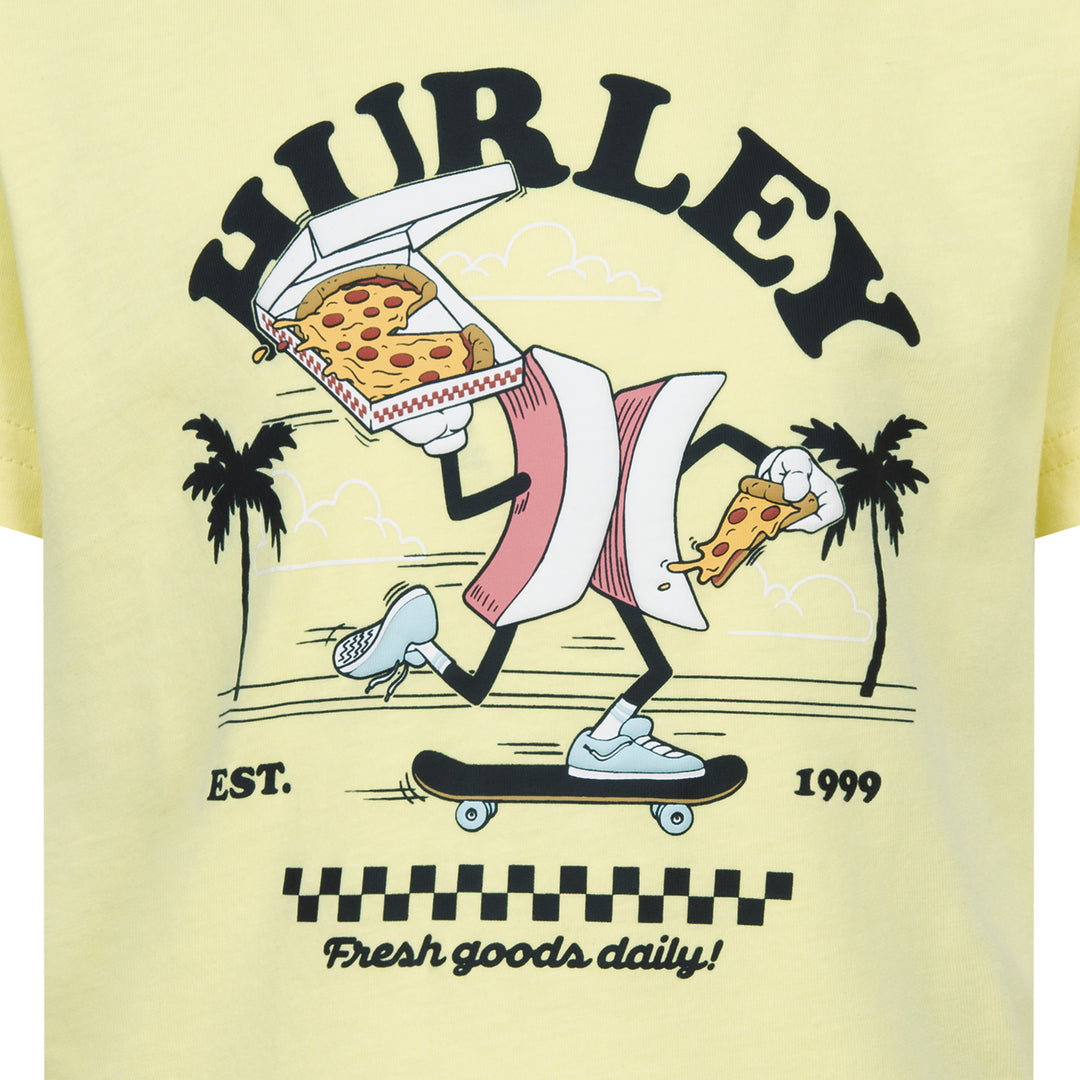 Hurley Boys Fresh Goods Yellow T-Shirt (Little Kids)