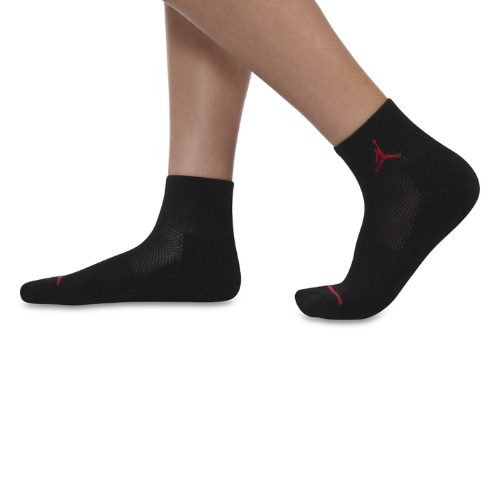 Jordan 3-Pack Jumpman Quarter Ankle Socks (Big Kids)