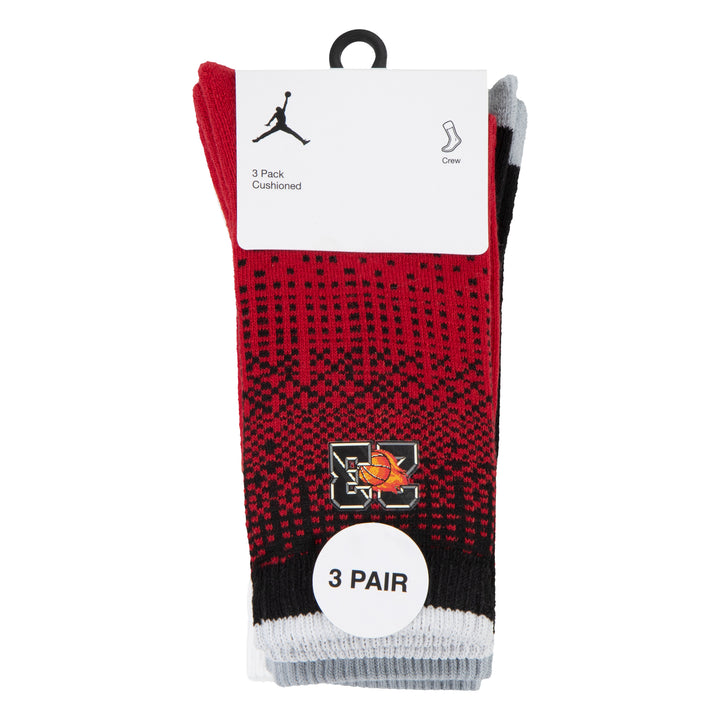 Jordan 3-Pack Jumpman Air Cushioned Crew Socks (Big Kids)