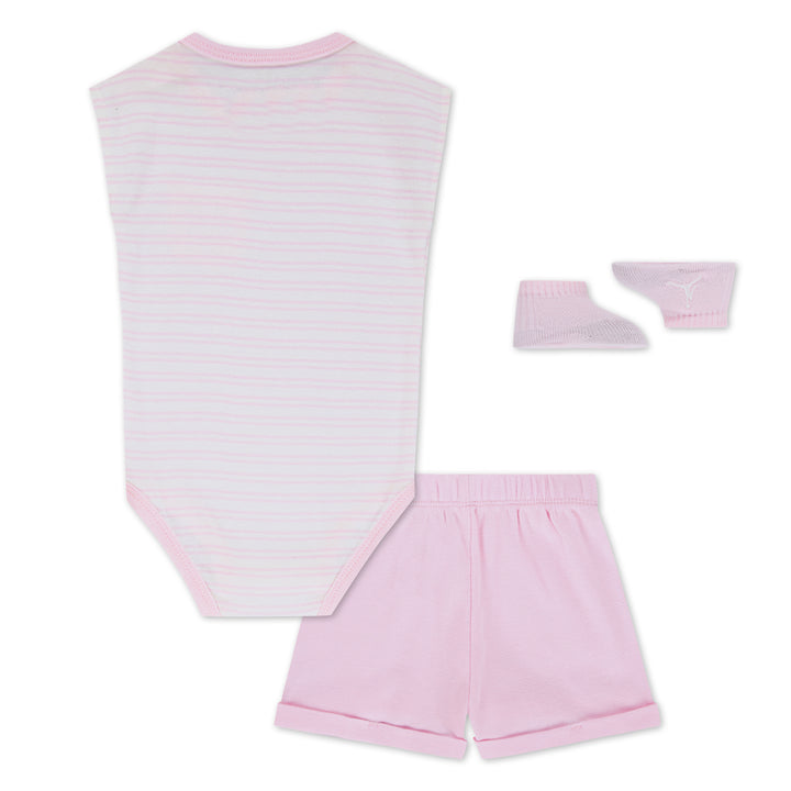 Jordan 3-Piece Essential Stripped Bodysuit, Shorts & Socks Gift Set (Infant)