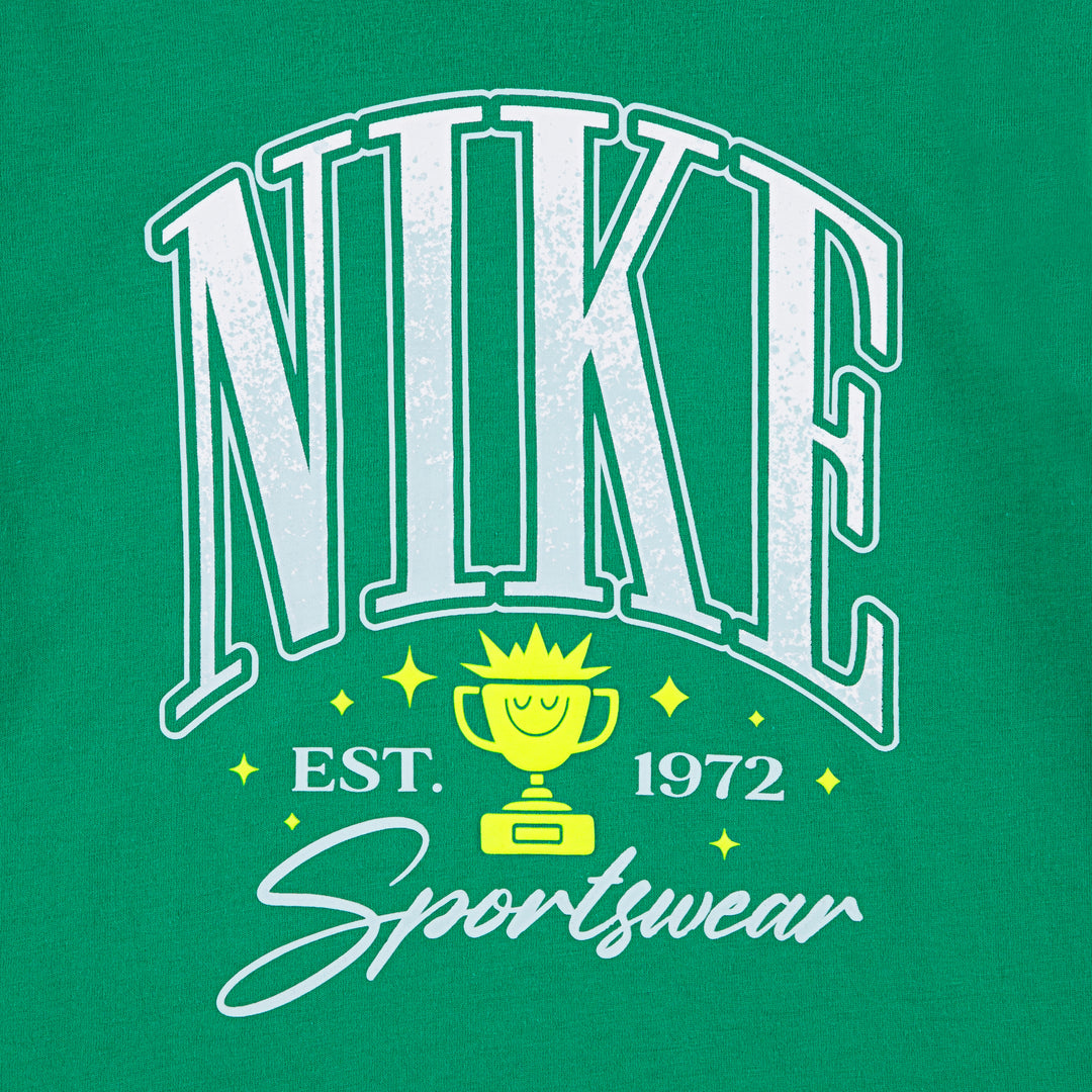 Nike Boys Ace Arch Green T-Shirt (Little Kids)