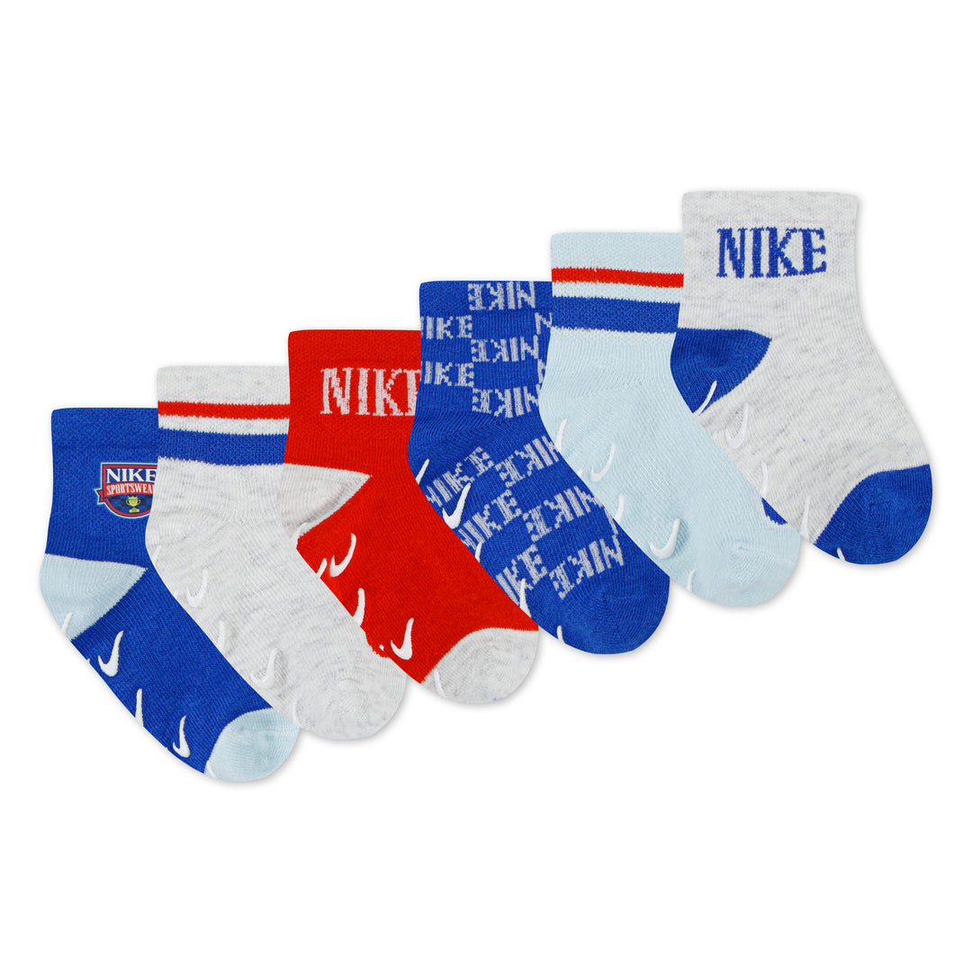 Nike 6-Pack Ace Your Game Non-Slip Grip Ankle Socks (Infant)