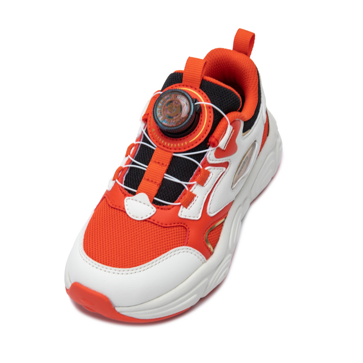 Rookie Chunky Sneaker Off-White/Red (Little Kids)